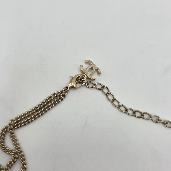 CHANEL Gold Double Chain Necklace - Picture 10 of 14